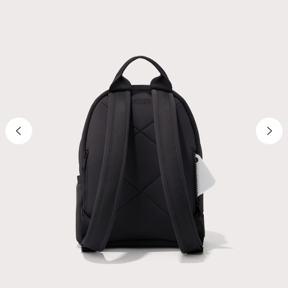 Dagne Dover Small Dakota Neoprene Backpack in color Onyx - Picture 2 of 6